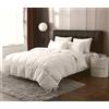 Vico Casa® COMFORT Piumino letto mezza stagione una piazza in piuma e piumino naturale d'oca bianca - Fodera in cotone / 155x200cm per materasso singolo, 4 punti di calore