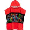 Marvel Poncho Mare Marvel | Telo Mare Bambino Avengers | Poncho Surf Marvel | Teli Spiaggia Bambini | Accappatoio Bambino | Rosso Taglia Unica