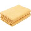 ZOLLNER 2 teli doccia - morbidi e assorbenti asciugamani da bagno - lavabili a 95°C - cotone - 70x140 cm - giallo