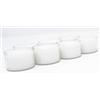 Coraz Home Candele di Cera di Colza Naturale Candele in Tazza Trasparente Luci Notturne Non Tossiche di Cera Bianca Non Profumate (100 Lumini - 4 Ore di Autonomia)