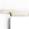 DecoKing Set di 2 federe 40 x 200 * 2 cm, jersey 100% cotone pettinato, chiusura a cerniera Ecrù Amber