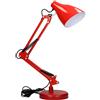 Virone DIAN Lampada da Scrivania in Acciaio Cavo da 110 cm (lampadina non inclusa) (rossa)