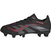 adidas Predator League Soft Ground Football Boots Kids, Scarpe da Calcio, Core Black/Grey Four/Lucid Red, 23 EU