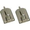 Gardinia Ganci Adesivi per Asta di Ancoraggio, Altezza 11 mm, in ABS Cromato, 4 pz, unità (Confezione da 2)