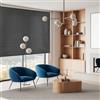 Blindecor Ara | Tenda avvolgibile traslucida tinta unita - antracite, 80 x 175 cm (larghezza per altezza) | dimensioni del tessuto 77 x 170 cm | tende per finestre