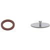Alessi - 29704-9090/3 Guarnizione Gomma, Confezione da 5 Pezzi & Riduttore per Caffettiera, Grigio