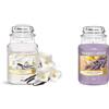 Yankee Candle Candela profumata | Giara grande Vanigliao | Candele a lunga combustione & Candela profumata | Giara grande Lavanda al limone | Candele a lunga combustione