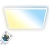BRILONER - Lampada da soffitto a LED piatta con telecomando, dimmerabile, plafoniera a LED, lampada da soggiorno, pannello a LED, lampada da camera da letto, 56x56x3cm (LxLxA), bianco