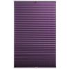 BLINDECOR | Tenda plissettata senza trapano, tenda plissettata traslucida per finestre | poliestere | 80 x 220 | 607 viola
