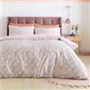 Catherine Lansfield Darcy - Set copripiumino singolo reversibile con federa, motivo floreale, colore: rosa