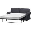 Custom Slipcover Replacement Solo copertine! Il divano non è incluso! La sostituzione di copertura Bed Ektorp Divano a due posti è su misura per IKEA Ektorp 2 posti Sleeper. Dense Grigio Scuro