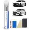 PARTS4EV LS9R/2Y - Kit di vernice per ritocchi per vernice ghiacciaio, colore bianco metallizzato - Corrispondenza esatta per Audi - Riparazione di graffi e scheggiature