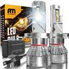 ANTEMOON Lampadine H4 LED, 110W 30000LM 800% Brillante 6500K Bianco LED H4 Auto Fari Abbaglianti e Anabbaglianti 12V 24V Lampada Sostituzione per Alogena e Xenon, 2 Lampade