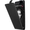 Cadorabo Custodia per Huawei P10 PLUS in NERO PROFONDO - Protezione in Stile Flip di Similpelle Strutturata - Case Cover Wallet Book Etui