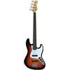Eko VJB-200 SUNBURST, Basso Elettrico Manico in Acero di Tipo Bolt on Corpo Tiglio, Colore