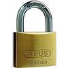 ABUS Lucchetto in Ottone 65/50 - Lucchetto Cantina, Armadietto e Molto Altro - Corpo in Ottone - Arco in Acciaio Temprato - Livello di Sicurezza ABUS 6
