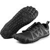 FREE SOLDIER AICALL Barefoot Shoes Uomo Trekking Trail Running Scarpe Acqua Scarpe Barefoot Scarpe da Palestra Traspiranti Scarpe da Scoglio Punta Larga e Suola a Goccia Zero Scarpe da Immersione Uomo(Nero,42 EU)