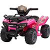 HOMCOM Mini Quad Elettrico per Bambini 18-36 Mesi con Batteria 6V