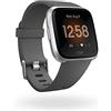 Fitbit Versa Lite, Smart-Watch Unisex Adulto, Grigio (Charcoal/Silver Aluminum), Taglia Unica