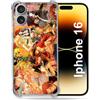 Cokitec Cover rinforzata per Apple Iphone 16 Manga One Piece Nakama
