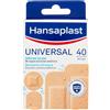 Hansaplast Cerotti UNIVERSAL, Cerotti impermeabili con elevato potere adesivo e traspiranti per tutti i tipi di ferite, 1 confezione da 40 Pezzi in 4 formati