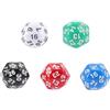 Gadpiparty 5 Pz Numero Di Dadi Fantasiosi Dadi a 30 Facce Dice a 30 a Faccia Dadi Esagonali Rpg Numeri Di Dadi Divertenti Dadi Irregolari Dice Di Di Ruolo Freddo Acrilico Gioco Da Tavolo 3d