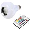 Yosoo Lampadina a LED, E27, 12W, colori RGB, lampada Bluetooth colorata senza fili, lettore musicale, Lampada con telecomando