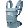 Ergobaby Marsupio Adapt per neonati, 3 posizioni mesh SoftFlex marsupio anteriore ergonomico marsupio posteriore per neonati, Slate Blue