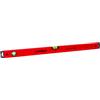 PRO600 Livella a Bolla 80cm con Profilo Ergonomico - ERS+ (Easy Reading System) Livella bolla e precisa con tappi di chiusura antiurto - Colore Rosso