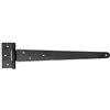 Alberts 309862 Bandella a cerniera, vernice ad immersione nera, bandella 348 x 46 mm, cerniera 90 x 40 mm