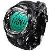 TEKMAGIC Orologio Sportivo Robusto Impermeabile 10 Atmosferica per Subacqueo e Nuoto con Sveglia, Timer, Cronometro, Doppio Orario, Calendario, Retroilluminazione, Formato 12 o 24 Ore