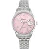Ravel Plus - Orologio da Donna Rotondo 34 mm con Calendario e Impermeabilità 3 ATM, Vetro Zaffiro e Quadrante Sunray - Analogico Quarzo - RPD005LB - Acciaio Inossidabile/Quadrante Rosa