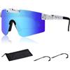 AWAVM Occhiali da Ciclismo Occhiali da Sole Sportivi Polarizzati Occhiali Da Sole Uomo Donna Occhiali Protettivi per Ciclismo Escursionismo Corsa Pesca Sci Surf