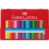 Faber-Castell Matite colorate Faber-Castell Colour Grip assortiti astuccio di metallo da 36 - 112435