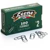 leone dell'era Fermagli Leone Dell'Era in acciaio zincato N. 2 0,85x26 mm triangolari zinco brillante scatola da 100 pz. - FZ2