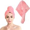 Shakeel Asciugamani Turbante in Microfibra, Super Assorbenti e a Asciugatura Rapida, con Design a Bottoni, Perfetti per Capelli Bagnati, Doccia e Spa - 1 Pcs, Rosa
