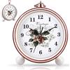 BORDEAG Sveglia Vintage, Sveglia da Comodino Vintage, Sveglia Analogica Senza Ticchettio, Orologio da Tavolo Vintage Silenzioso per Chi Dorme Pesante con Quadrante Grande da 4 Pollici