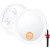 Auxmir Specchio Ingranditore 30X Alto con 3 Ventose, Specchio Trucco 15CM, Specchio Cosmetico Adatto per Trucco Precisa, Depilare Sopracciglia, Pinzare, Eliminare Punti Neri, Ideale per Casa e Viaggio