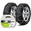 kW&HP Catene da Neve per Auto OMOLOGATE E CERTIFICATE TÜV - ÖNORM GR.120 per Pneumatici Misura 215/50 R18
