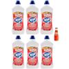 San Pellegrino 6x RIO Bum Bum Pavimenti, detergente per pavimenti con alcool, profumo di Pesco Fiorito, 1000ml + 1x Gingerino Recoaro Aperitivo Italiano 10cl IN OMAGGIO