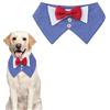Yoolhamy Smoking per cani, bandana con papillon per matrimoni, collare regolabile, per feste in costume per cani di taglia piccola, media e grande, per San Valentino, Natale, fidanzamenti, compleanni