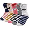 ZAKASA Calzini Bambina Ragazze Divertenti: Calze Cotone Fantasia Bambino Animali Calzino Corti Colorate Bambini Taglia 23-26 Gattino 5 Paia