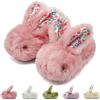 sharllen Bambini Pantofole Ragazze Fluffy Coniglietto Pantofole Toddler Peluche Caldo Inverno Casa Scarpe Ragazzi Carino Coniglio Novelty Animal Pantofole