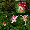 OFFCUP Accessori per Giardino delle Fate in Miniatura, 7Pcs Miniature Giocattoli Giardino, Kit Case Delle Bambole,Paesaggio in Miniatura Giardino delle Fate con Casa Dei Funghi Riccio,Regalo di Natale