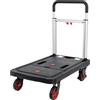 Stakmann Carrello Portapacchi Pieghevole Capacità di Carico 150 kg, Carrellino Portabagagli, Porta Attrezzi, Portacarichi Multifunzione, Trolley a Spinta Manuale, Manico Allungabile e 4 Ruote Girevoli