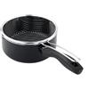 VIER - Casseruola Friggitrice a induzione Alluminio antiaderente Ø 18 cm, cap. 2,15 litri (72,8 once), base a induzione adatta a tutti i tipi di cucine, manico ergonomico isolante, beccuccio