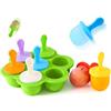 Spldsun Mini Stampi per Gelato, Formine Ghiaccioli,Stampi per Ghiaccioli in Silicone,Stampi Gelato Stecco,Ghiaccioli Stampo Riutilizzabili,Stampi Ghiaccioli per Bambini (Verde)