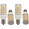 QLEE Lampadina LED E12 5W C7 60W equivalente a luce diurna per ventilatore da soffitto, cucino, frigorifero, forno a microonde, illuminazione