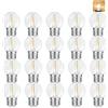 Suncan E27 Led Lampadina Vintage G45 1W LED Filament Bulb sostituisce 5 Watt Edison Lampadina Bianco caldo, Plastica, Non Dimmerabile, 20 pezzi