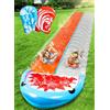 Sloosh 22,5ft/685,8cm Scivolo d'Acqua con 2 Tavole gonfiabili, Scivolo Doppio per Prato con irrigatori avanzati, Giocattolo Estivo per Bambini e Adulti, Divertimento in Giardino, Squalo